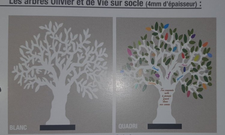 Personnalisez votre arbre en agence Ensales Funéraire à Foix, Varilhes ou St Paul de Jarrat