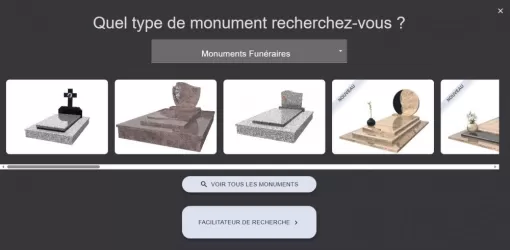 CONFIGURATEUR MARBRERIE sur notre site ENSALES FUNERAIRE, Foix, Ensales Funéraire