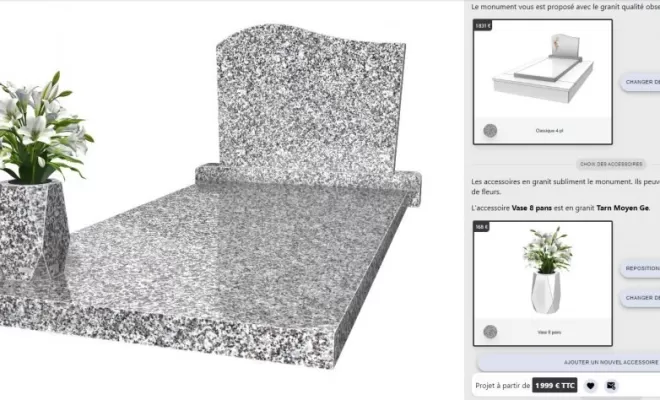 CONFIGURATEUR MARBRERIE sur notre site ENSALES FUNERAIRE, Foix, Ensales Funéraire